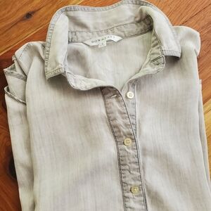 DownEast Gray Relaxed Fit Casual Shirt